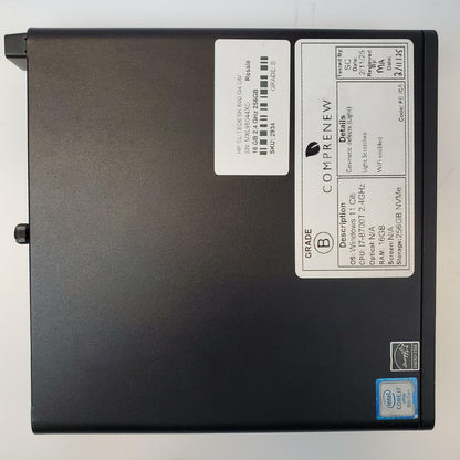 HP EliteDesk 800 G4 Win 11 Pro i7-8700T 16GB RAM 256GB NVMe | Grade B