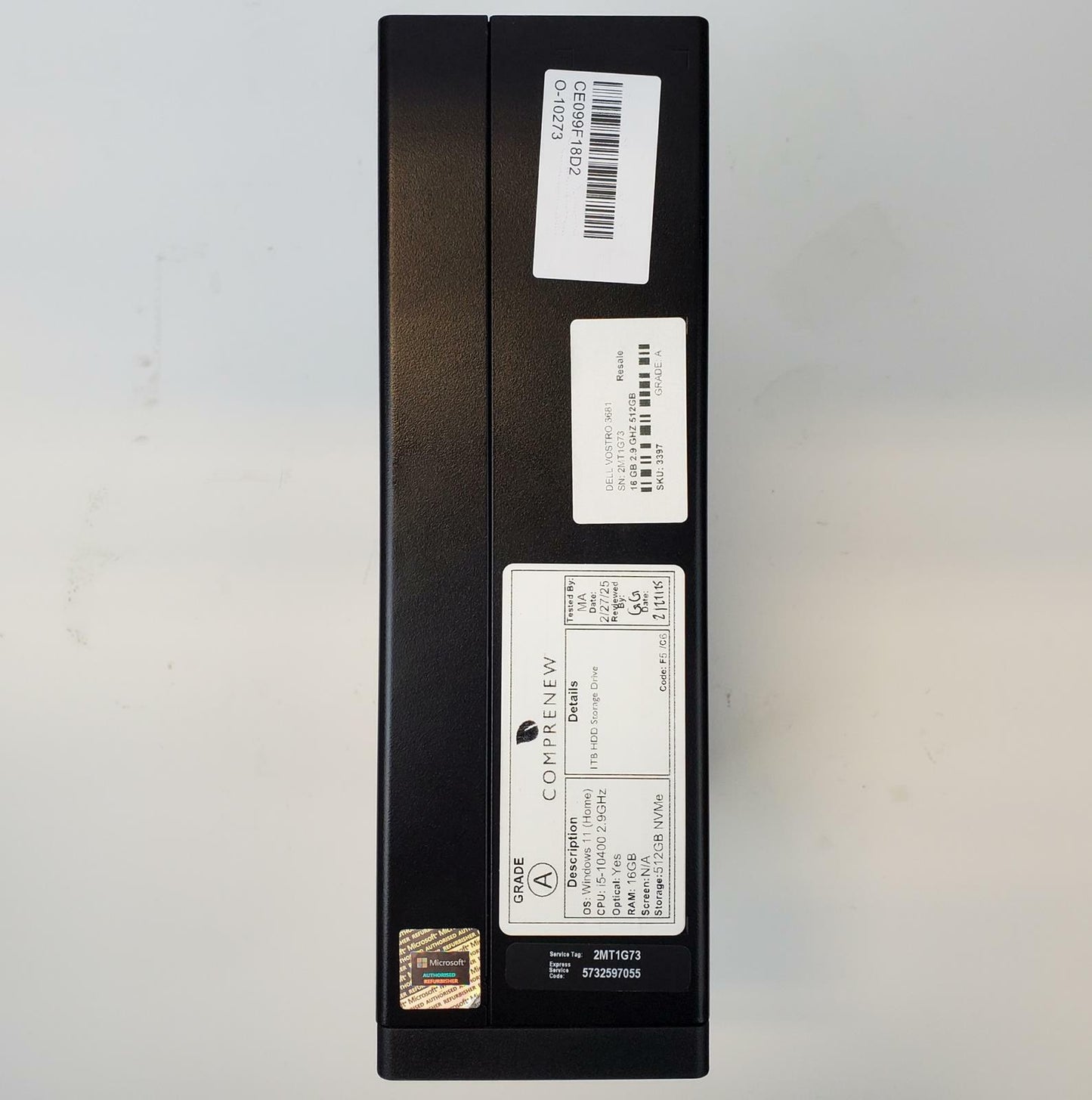 Dell Vostro 3681 Win 11 Home i5-10400 16GB RAM 512GB NVMe | Grade A