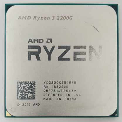 AMD Ryzen 3 2200G 4-Core Processor | Grade A