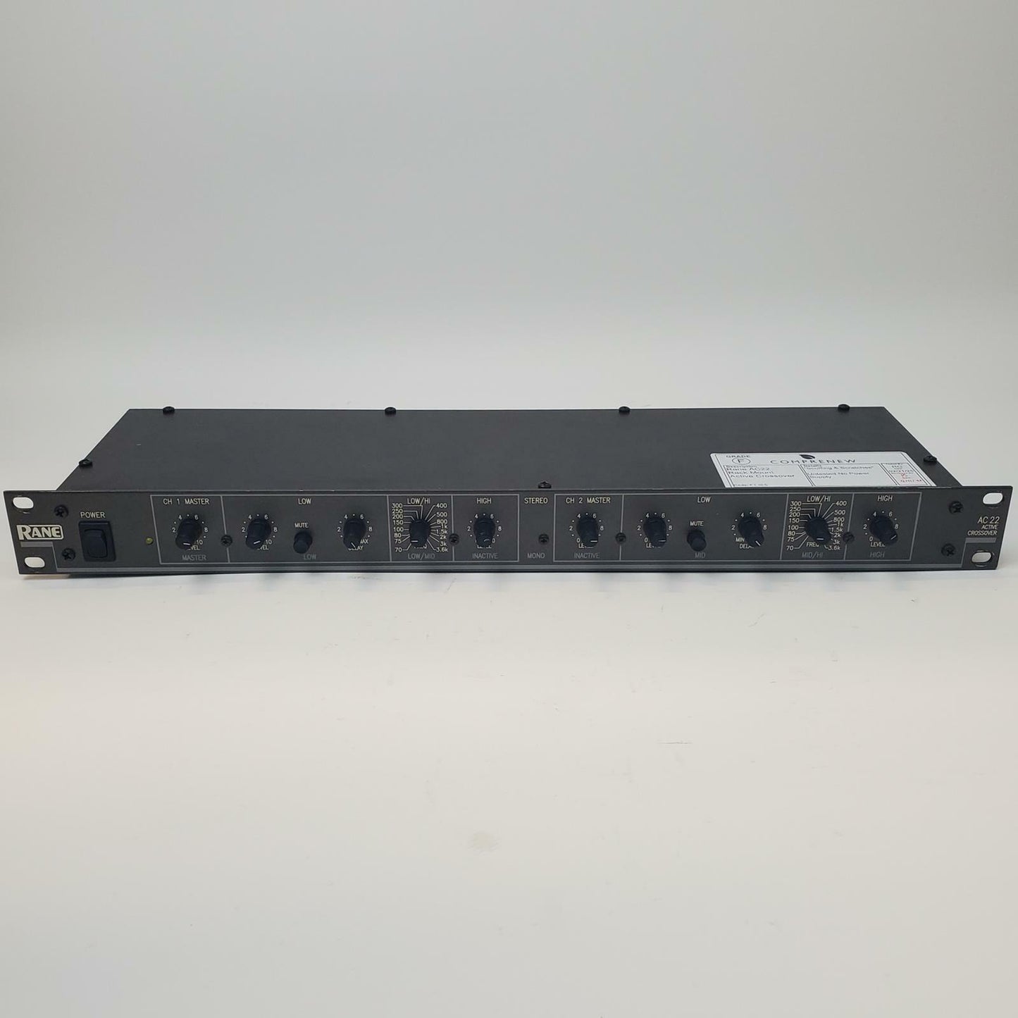 Rane AC 22 Rack Mount Active Crossover | Grade F