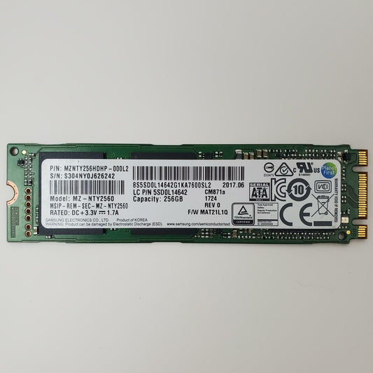 Samsung MZ-NTY2560 256GB 2280 Gen3 M.2 SSD | Grade A