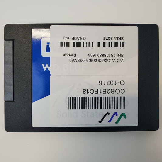 Western Digital WDS250G2B0A-00SM50 250GB 2.5" SATA Internal SSD | Grade A