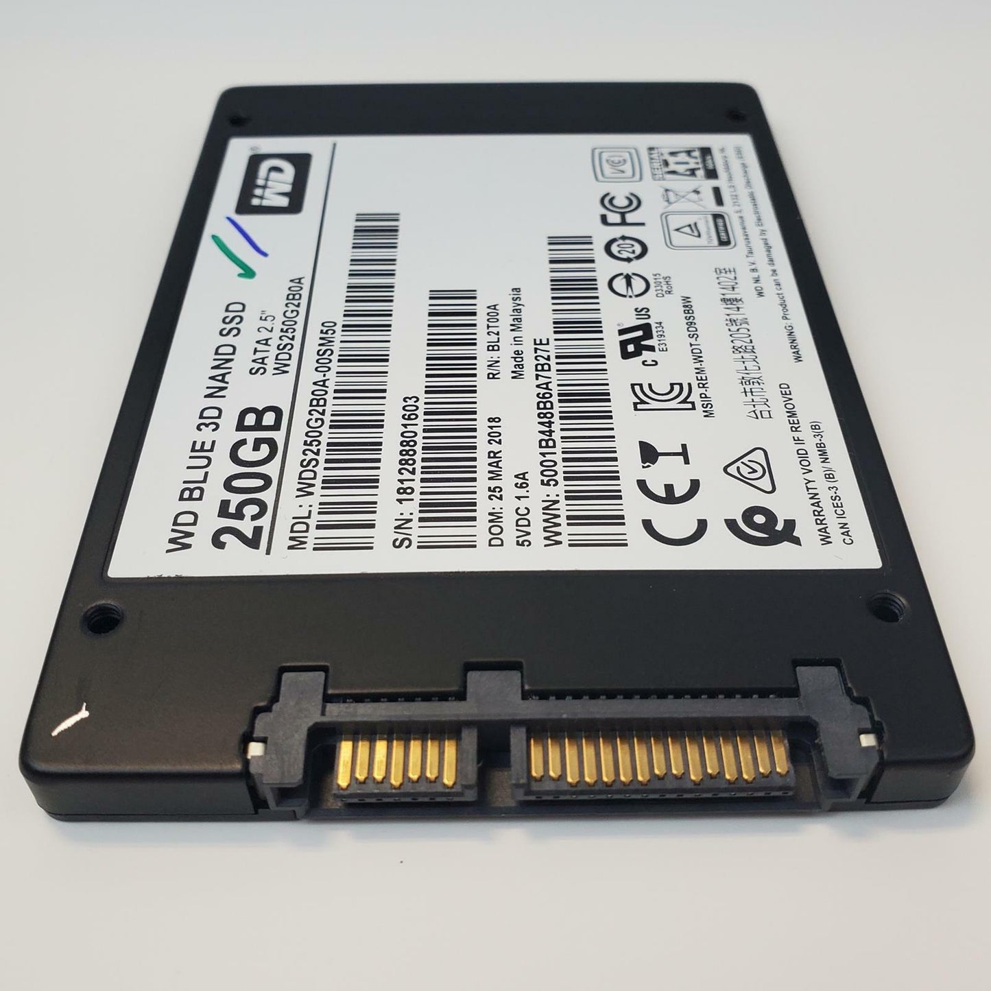 Western Digital WDS250G2B0A-00SM50 250GB 2.5" SATA Internal SSD | Grade A