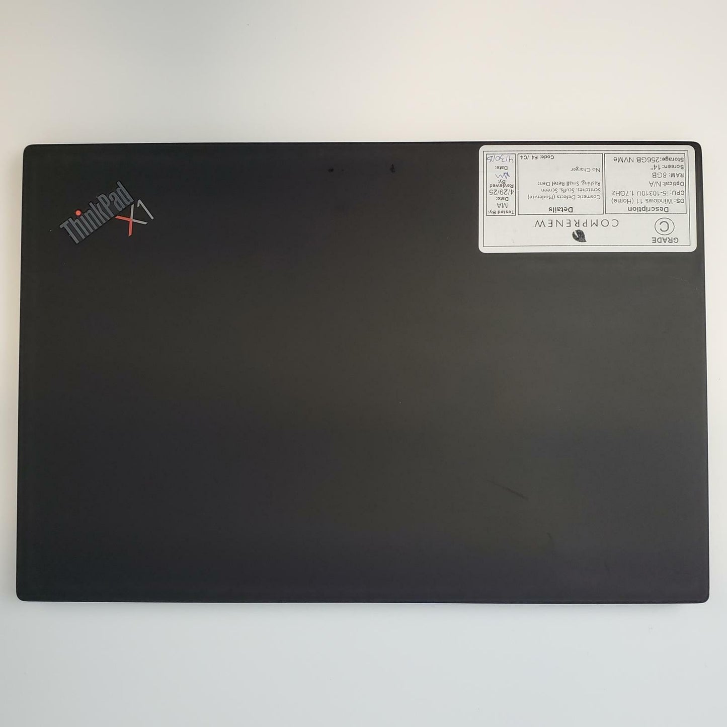 Lenovo ThinkPad X1 Carbon Gen8 Win 11 i5-10310U 8GB RAM 256GB NVMe | Grade C