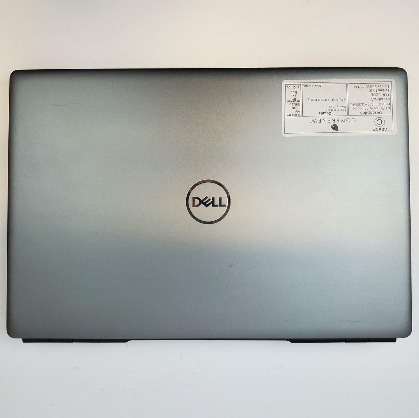 Dell Precision 7560 Win 11 Home i7-11800H 32GB RAM 256GB NVMe 8GB GPU | Grade C