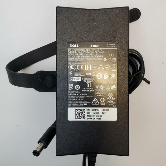 Dell 130W 19.5V 6.7A 7.44x5.00mm Large-Barrel AC Adapter Bundle (25x) | Grade A