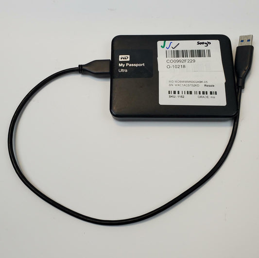 Western Digital My Passport Ultra 500GB 2.5" USB 3.0 External HDD | Grade A