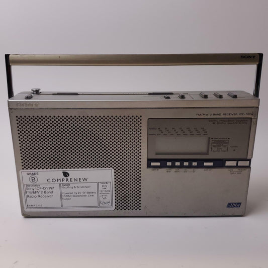 Sony ICF-D11W FM/MW 2 Band Radio Receiver | Grade B