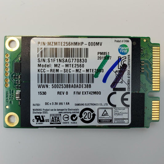 Samsung MZMTE256HMHP-000MV 256GB mSATA Internal SSD | Grade A