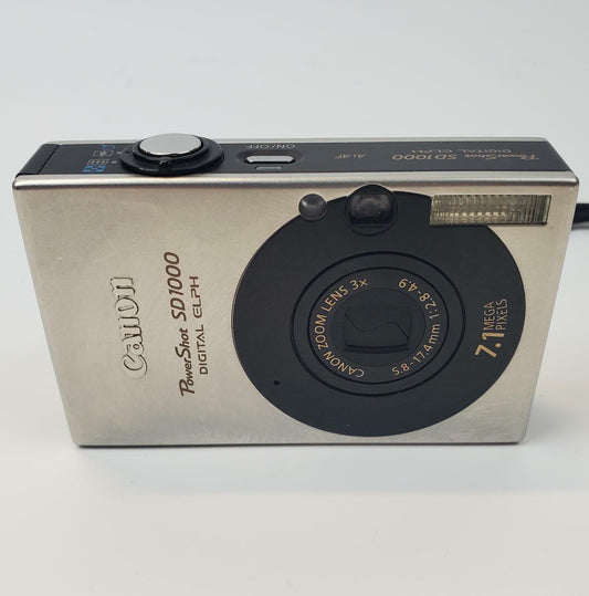 Canon PowerShot ELPH SD1000 7.1MP Silver Digital Camera | Grade B