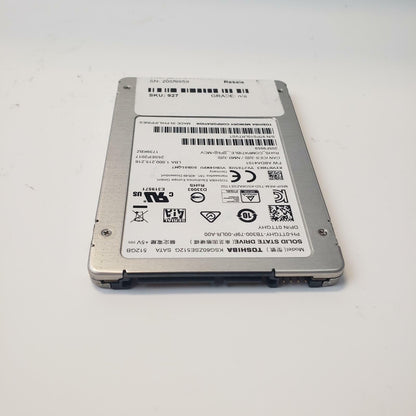 TOSHIBA KSG60ZSE512G 512GB 2.5" SATA Internal SSD | Grade A