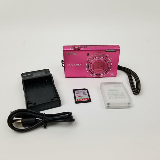 Nikon Coolpix S6200 Digital Camera Pink | Grade B