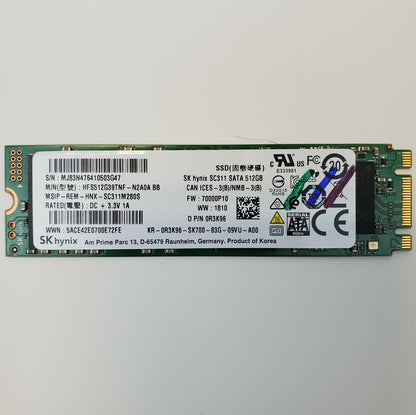 SK Hynix HFS512G39TNF-N2AOA BB 512GB 2280 Gen3 M.2 SSD | Grade A