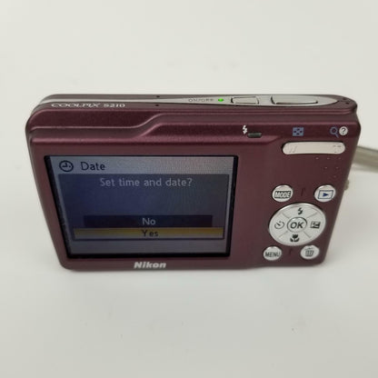 Nikon Coolpix S210 Digital Camera 8MP Plum | Grade B
