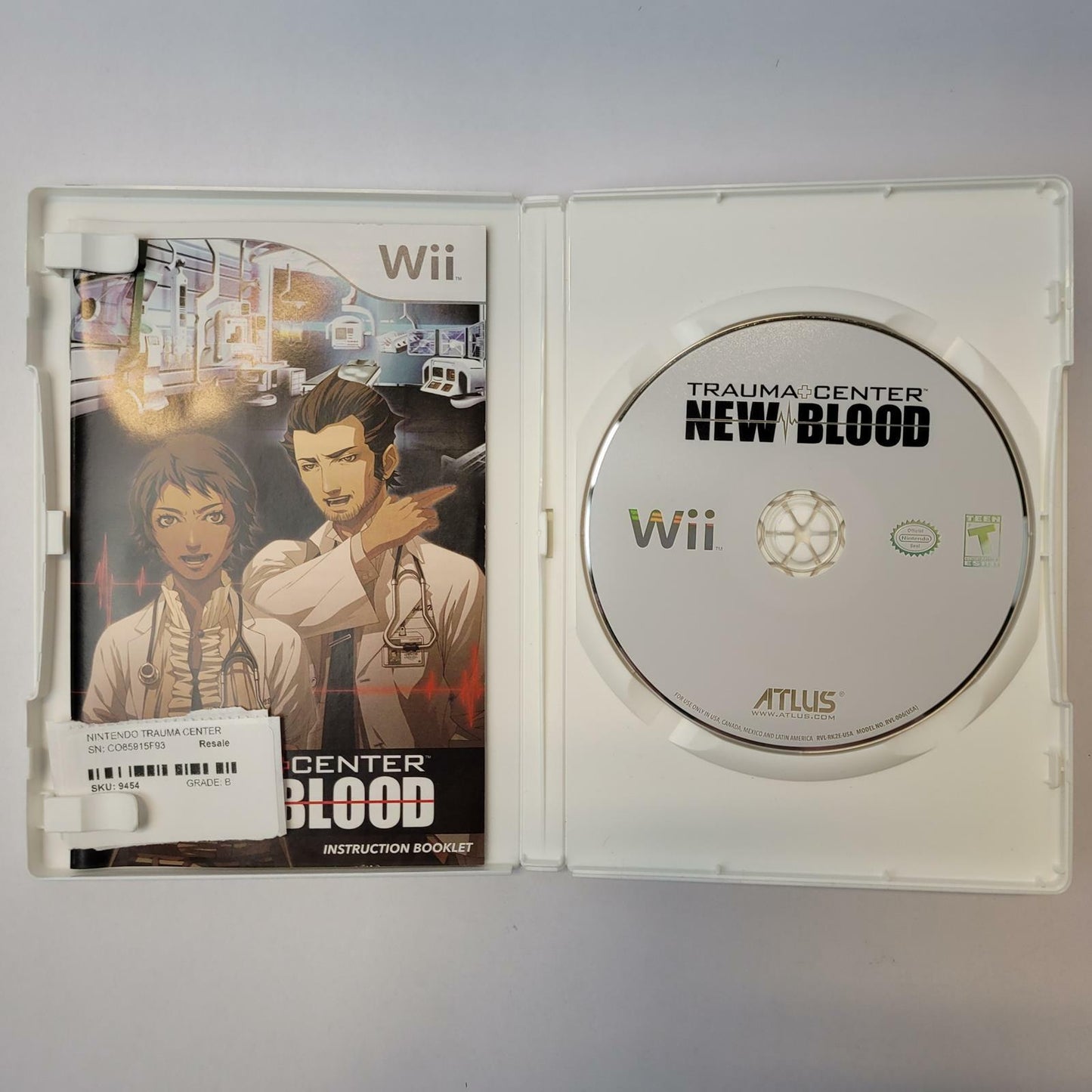 Nintendo Wii Game: Trauma Center: New Blood | Grade A
