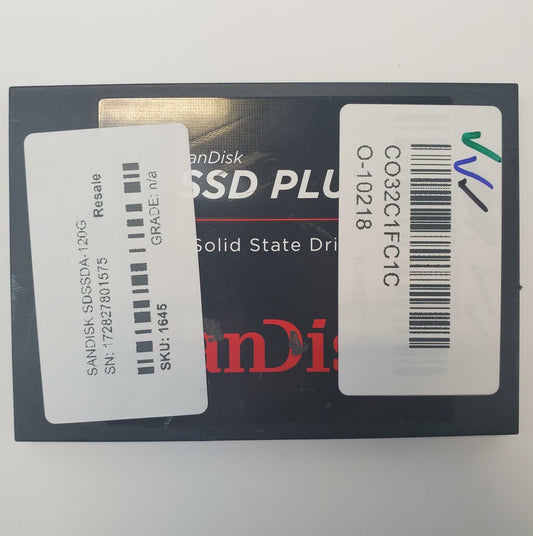 SanDisk SDSSDA-120G 120GB 2.5" SATA Internal SSD | Grade A | 9428