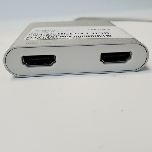 J5create JUA365 USB-A 3.0 to Dual HDMI Multi-Monitor Adapter | Grade A | 424