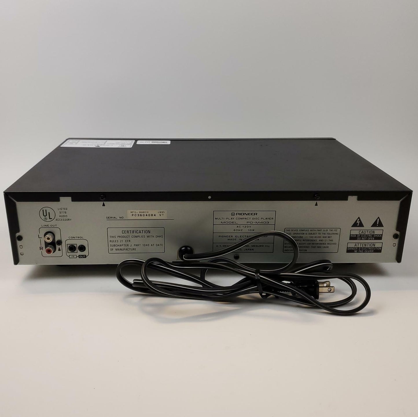 Pioneer PD-M403 Six Disc CD Player w/ Cartridge | Grade B