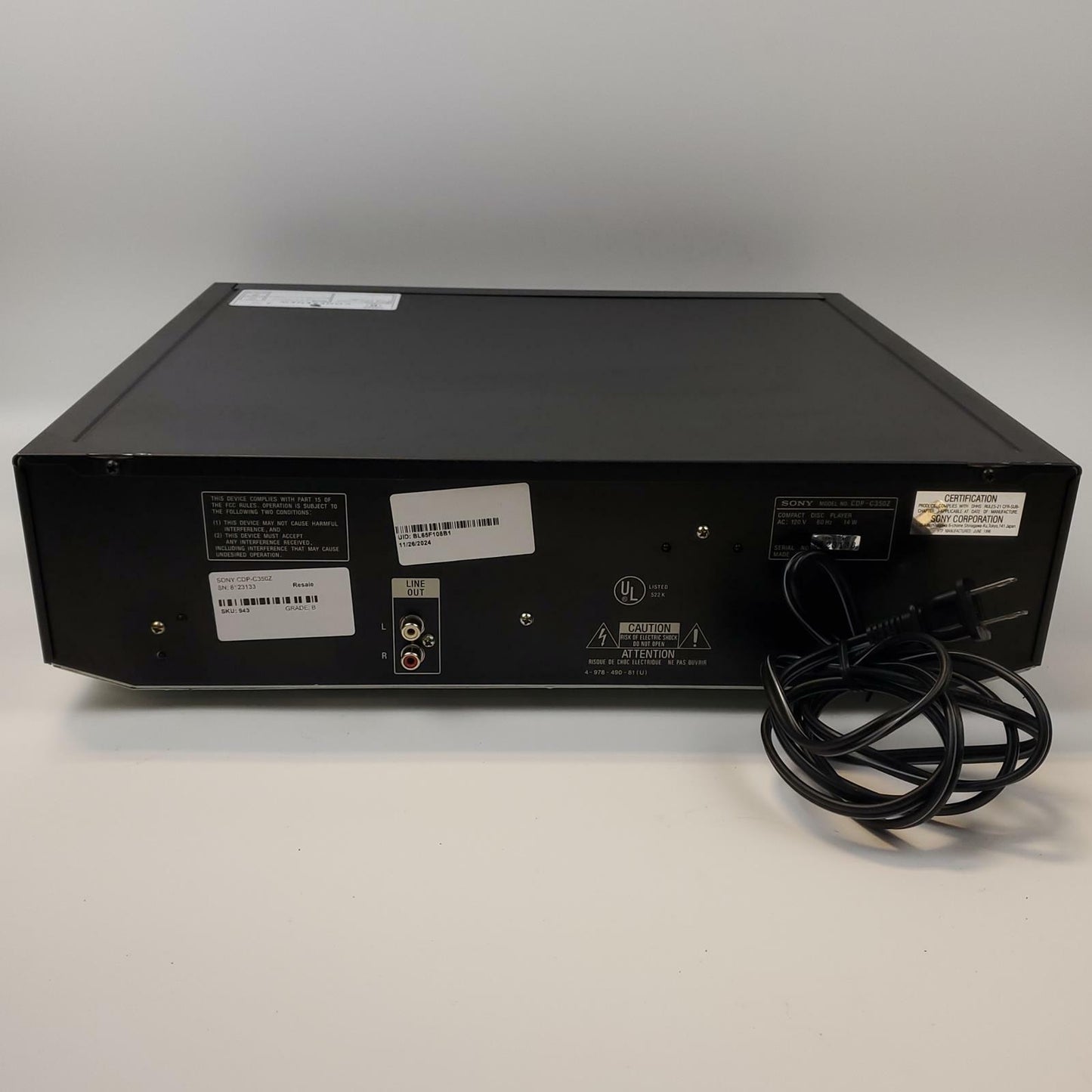 Sony CDP-C350Z 5-CD Changer | Grade B
