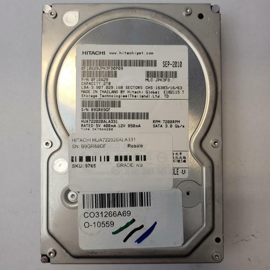 HITACHI HUA722020ALA331 2TB 3.5" SATA Internal HDD | Grade B