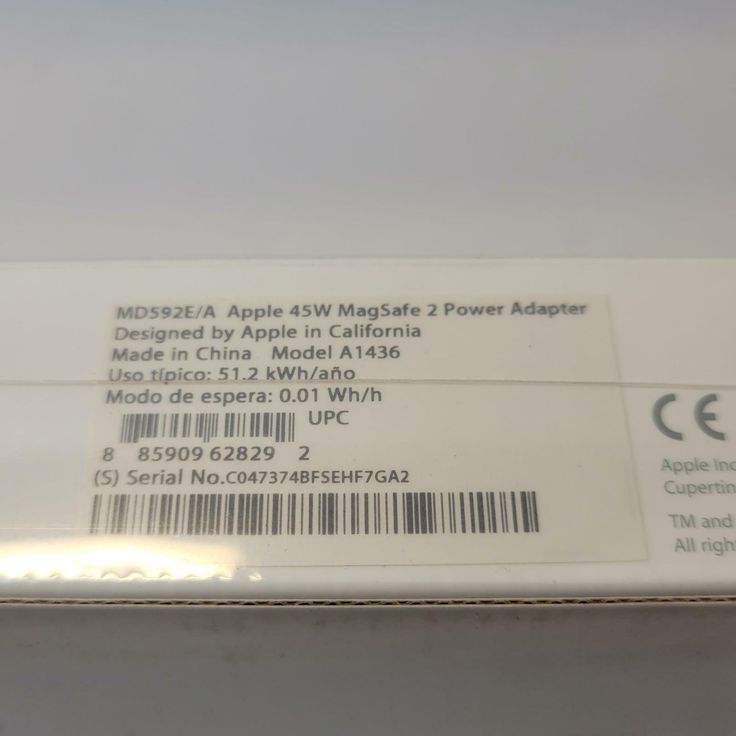 Apple 45W MagSafe 2 Power Adapter | Grade A