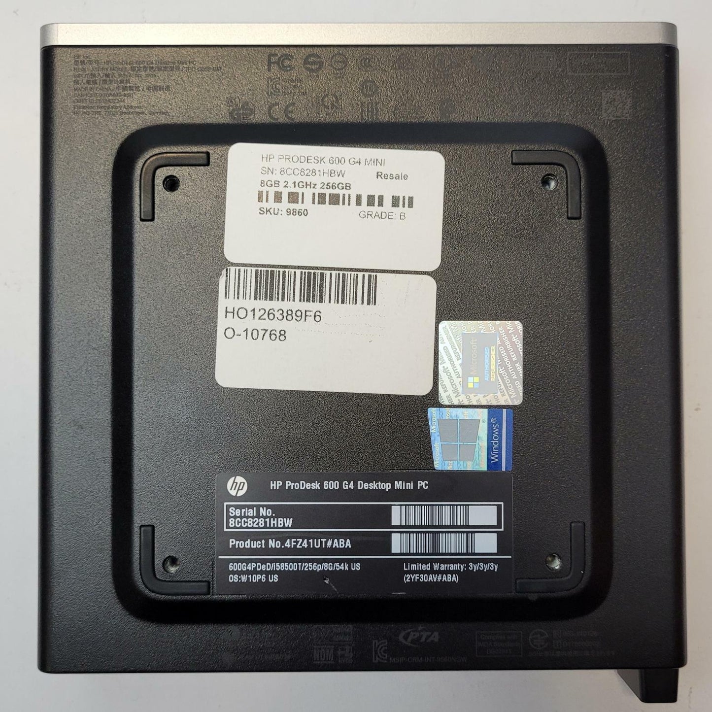 HP PRODESK 600 G4 MINI Windows 11 Home i5-8500T 8GB RAM 256GB NVME | Grade B