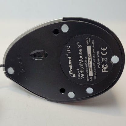 Evoluent VerticalMouse 3 Ergonomic Optical USB Wired Mouse | Grade A