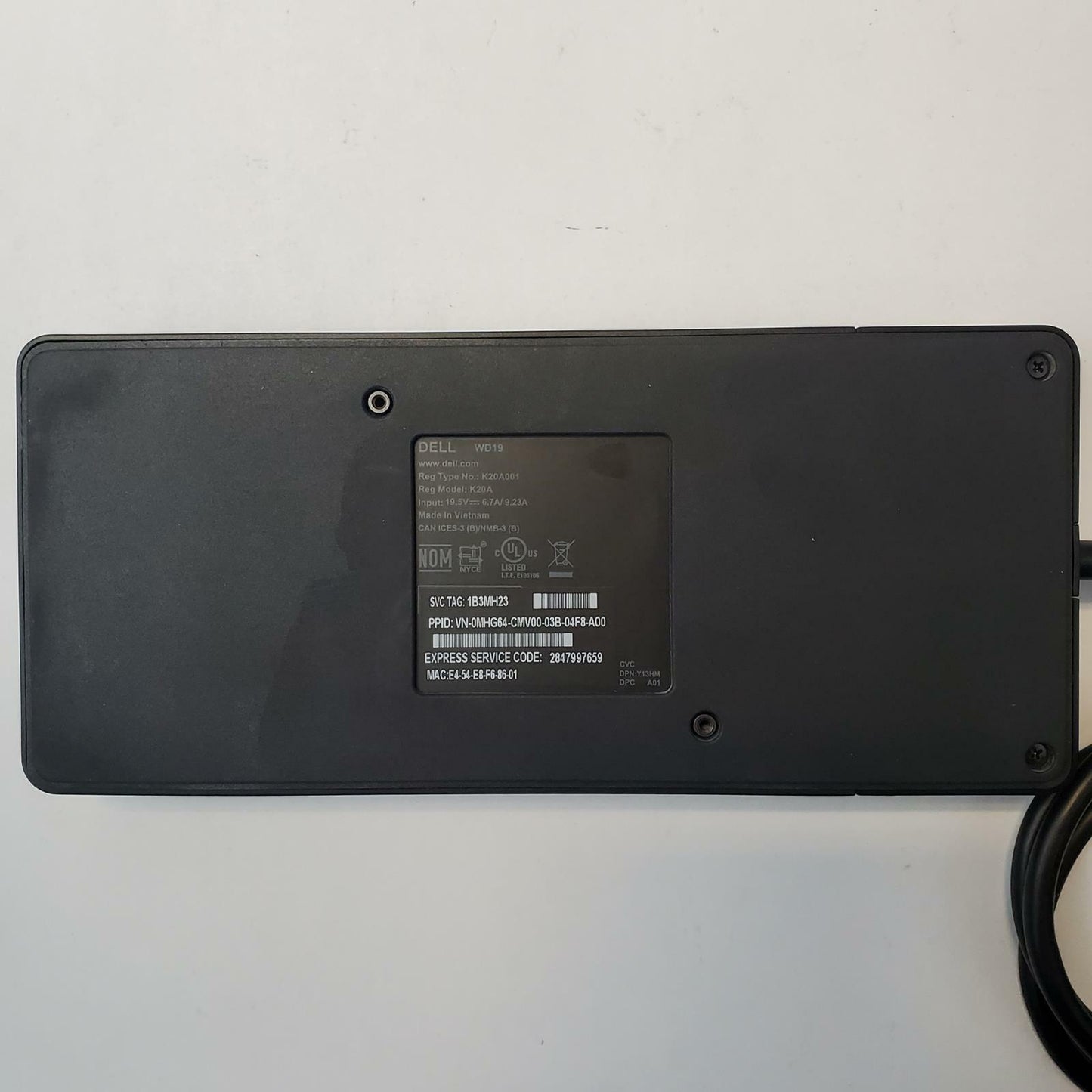 DELL WD19 Laptop Docking Station Bundle | Grade B