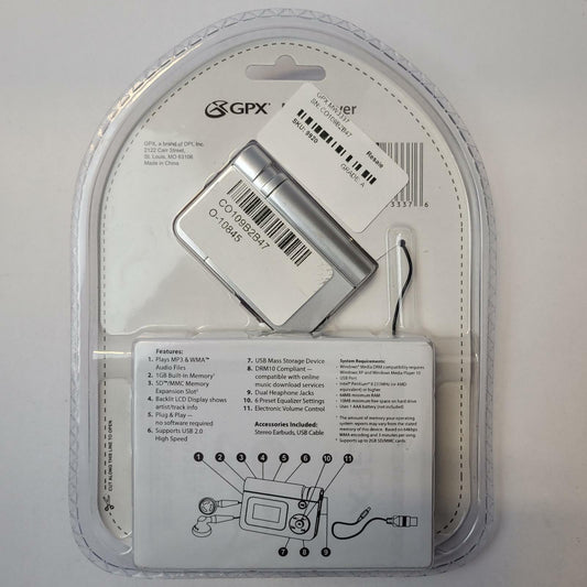 GPX MW3337 Digital Audio Player | Grade A