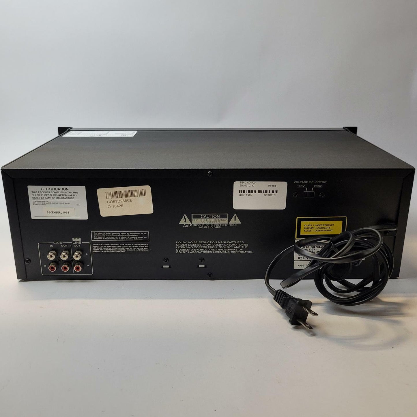 TEAC AD-500 CD/Cassette Player | Grade B