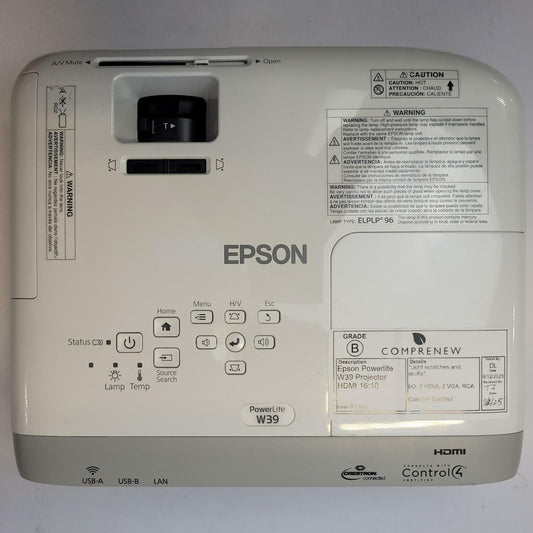 EPSON POWERLITE W39 Digital Projector | Grade B | 9997