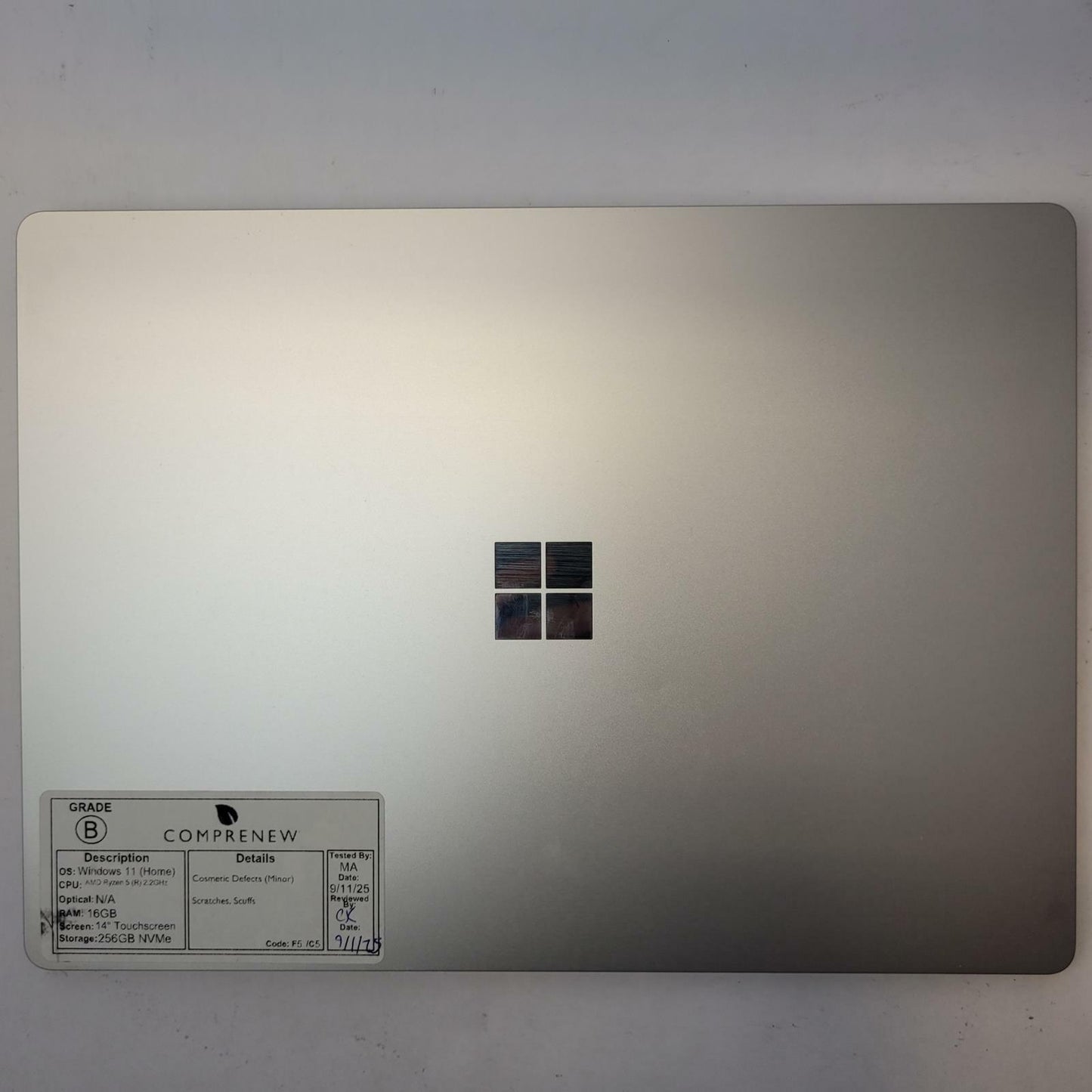 MICROSOFT Surface 1958 Win 11 Home AMD Ryzen 5R 16GB RAM 256GB NVME | Grade B