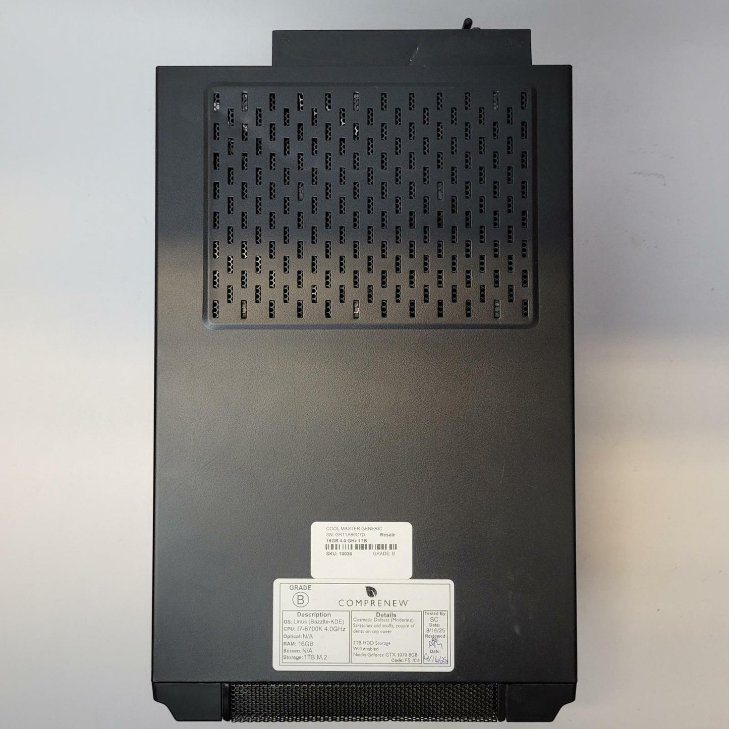 Cooler Master Custom Linux Bazzite I7-6700K 16GB RAM 1TB M.2 8GB GPU | Grade B