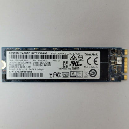 SANDISK SD8SN8U-128G-1001 128GB 2280 Gen3 M.2 Internal SSD | Grade A | 10013
