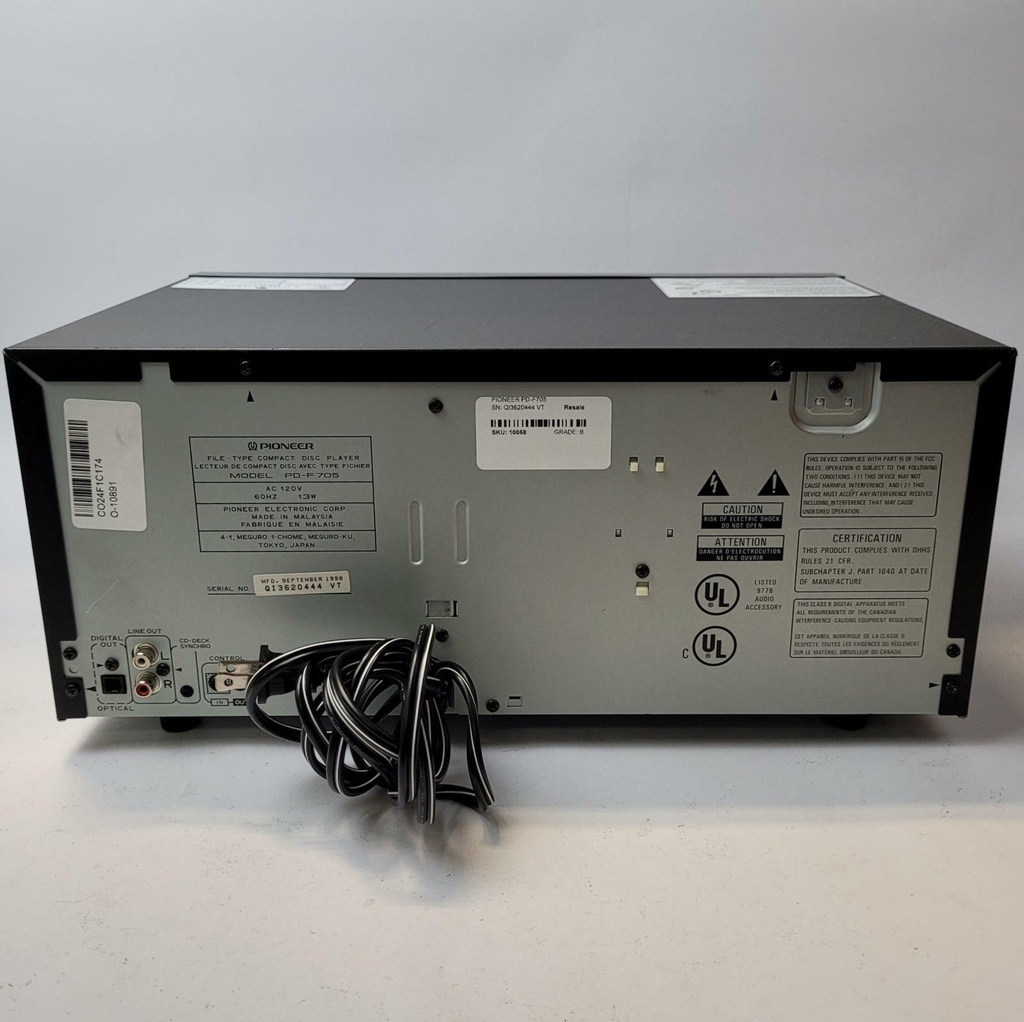 PIONEER PD-F705 25+1 File Type CD Player | Grade B