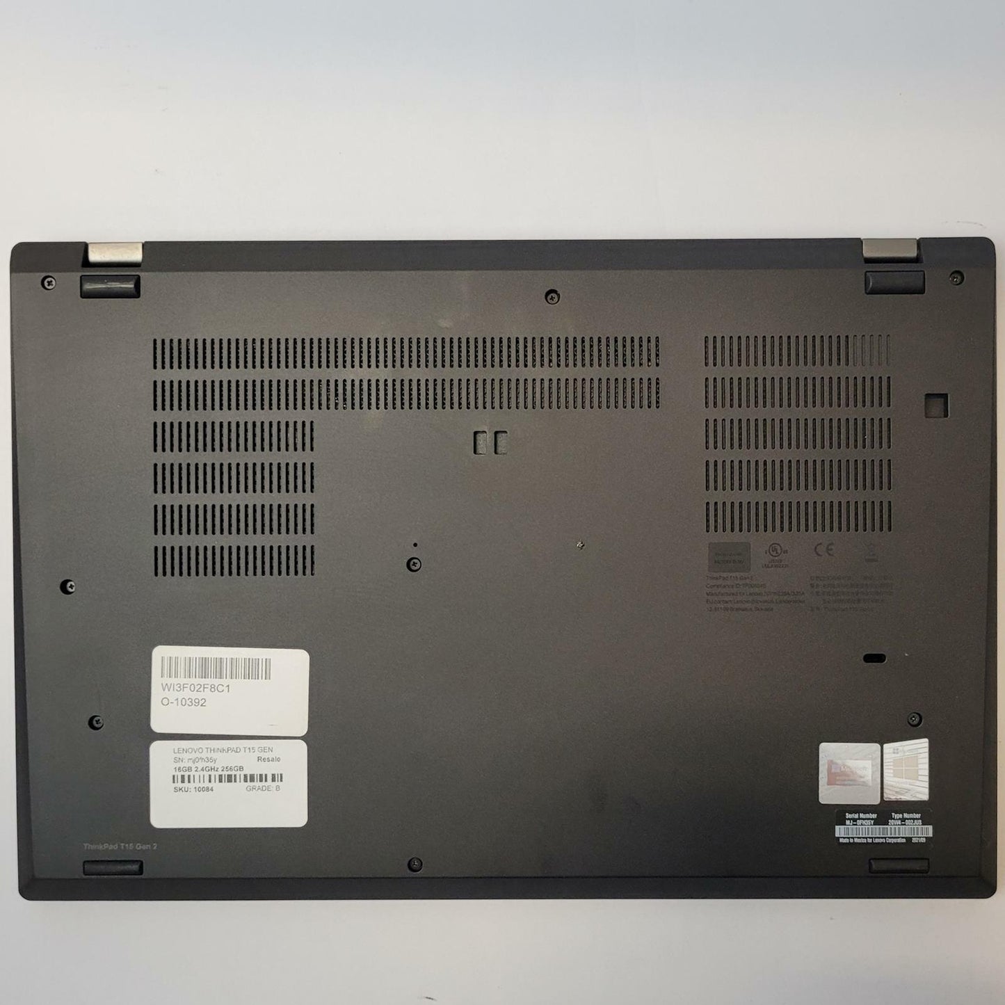 LENOVO THINKPAD T15 GEN 1 Win 11 I5-1135G7 16GB RAM 256GB NVME | Grade B | 10084