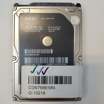 HGST HTS541010A9E632 1TB 2.5" SATA Internal HDD | Grade A