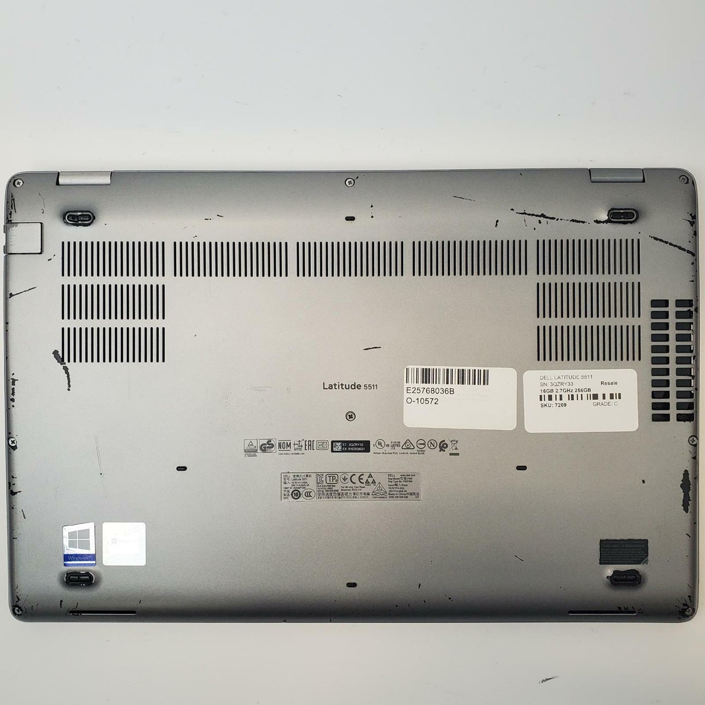 DELL LATITUDE 5511 Win 11 Home i7-10850H 16GB RAM 256GB NVME | Grade C | 7209