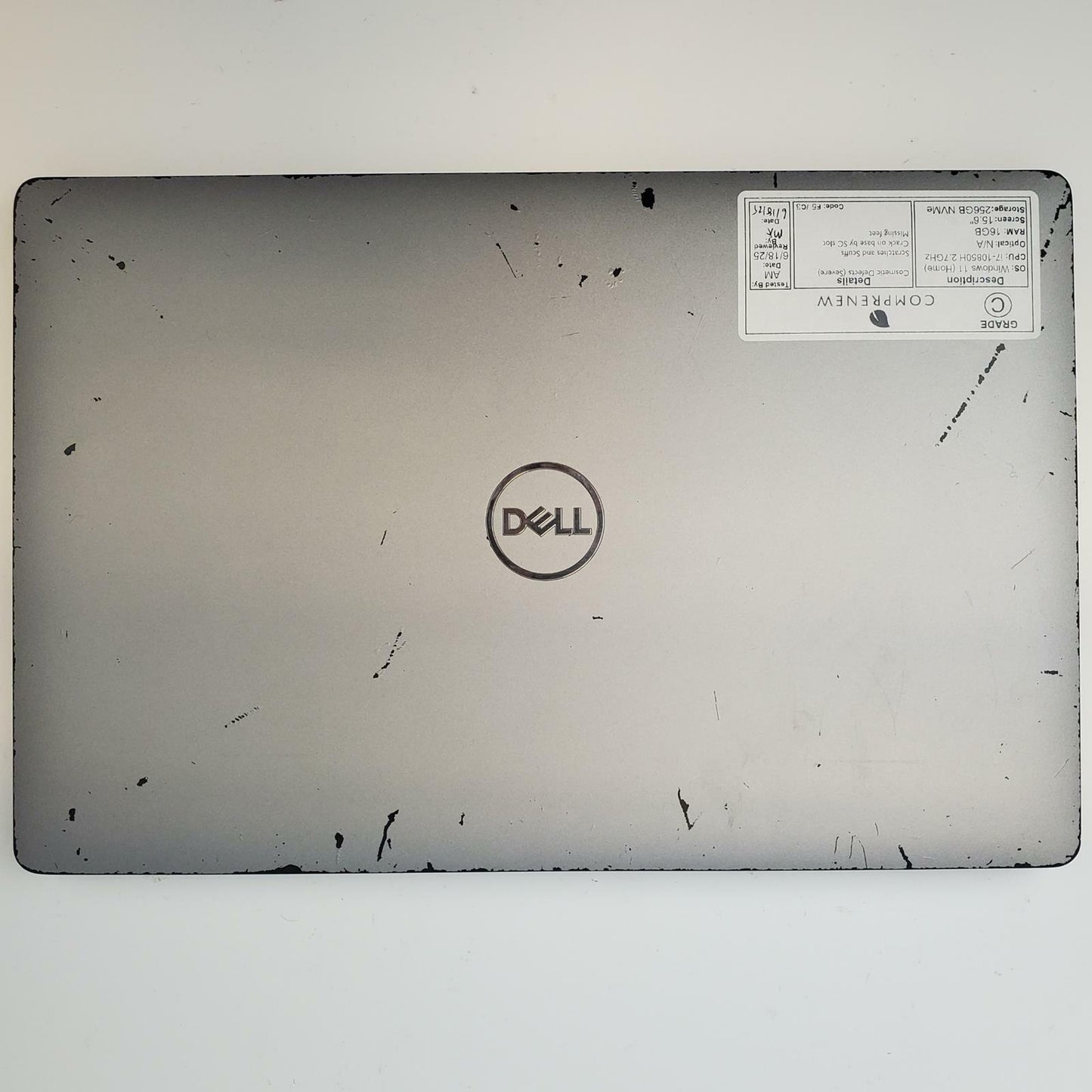 DELL LATITUDE 5511 Win 11 Home i7-10850H 16GB RAM 256GB NVME | Grade C | 7209