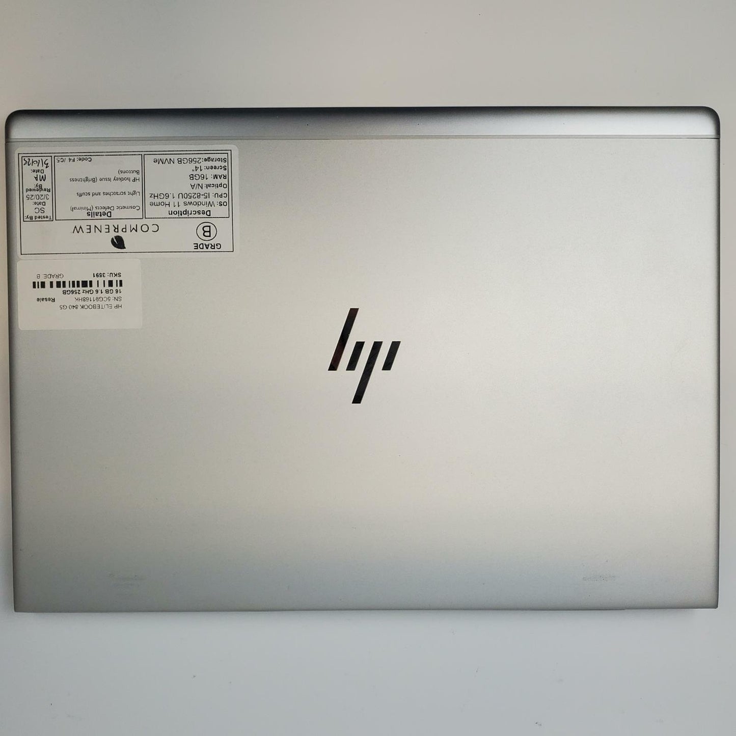 HP EliteBook 840 G5 Win 11 Home i5-8250U 16GB RAM 256GB NVMe | Grade B