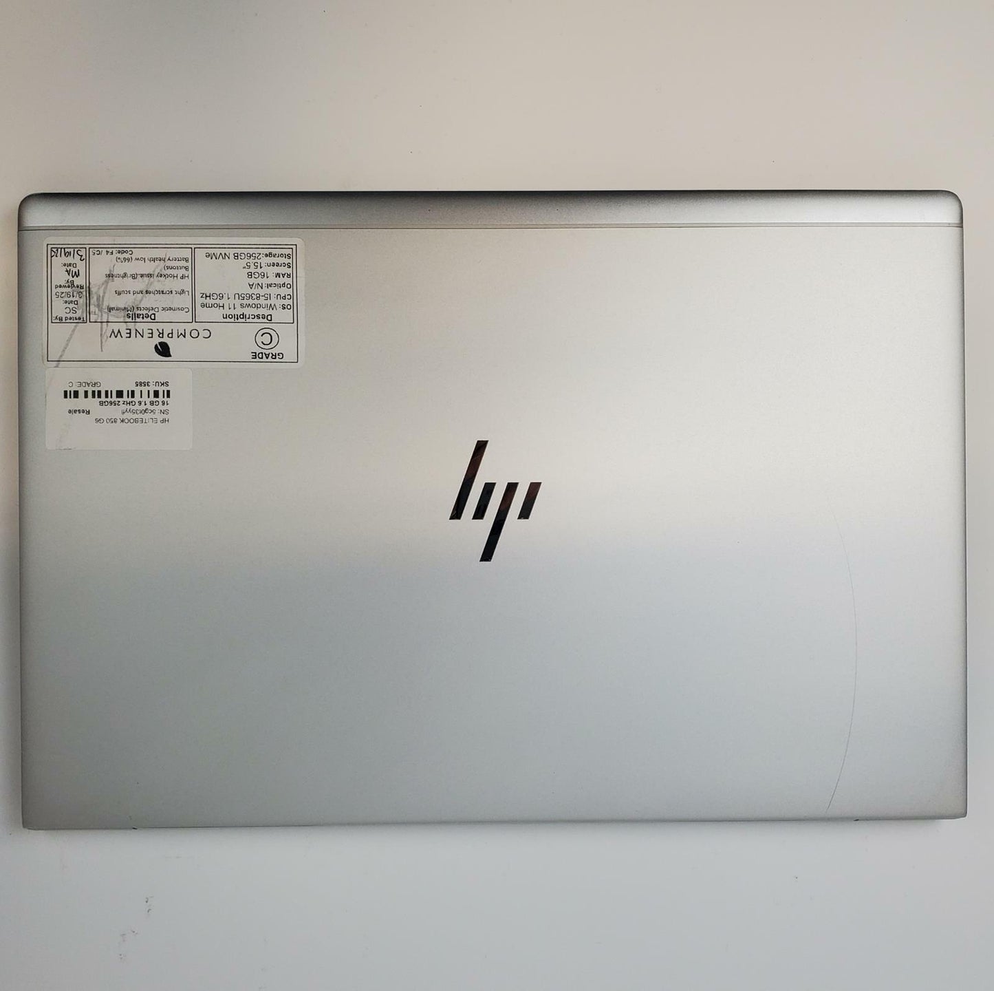 HP EliteBook 850 G6 Win 11 Home i5-8365U 16GB RAM 256GB NVMe | Grade C