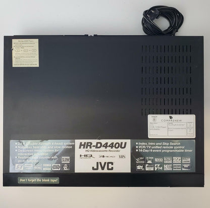 JVC HR-D440U VCR/VHS Player | Grade B