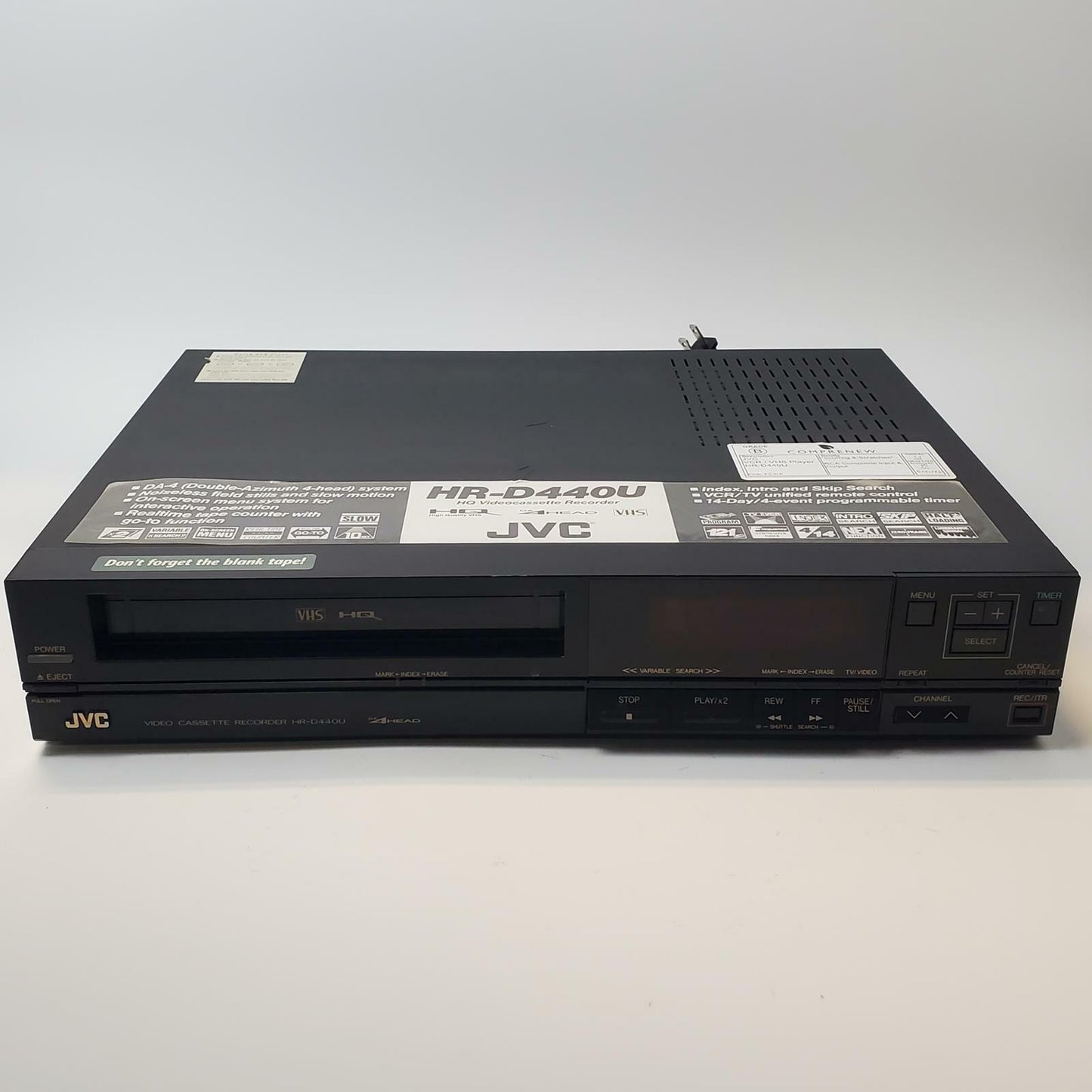 JVC HR-D440U VCR/VHS Player | Grade B