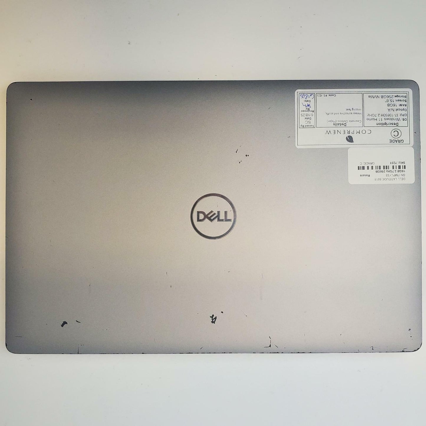 DELL LATITUDE 5511 Win 11 Home i7-10850H 16GB RAM 256GB NVME | Grade C