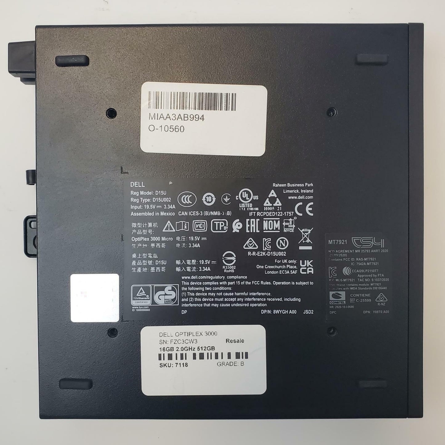 DELL OPTIPLEX 3000 Win 11 Home I5-12500T 16GB RAM 512GB NVME | Grade B | 7118