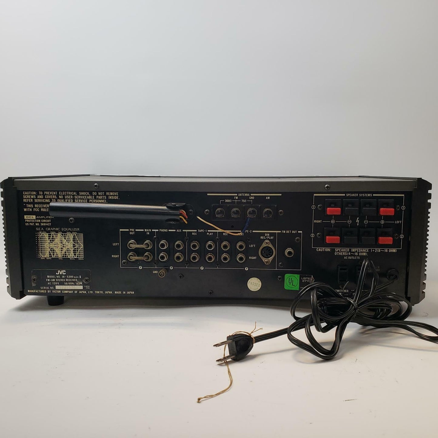 JVC JR-S300MARKII AM / FM Stereo Receiver | Grade B