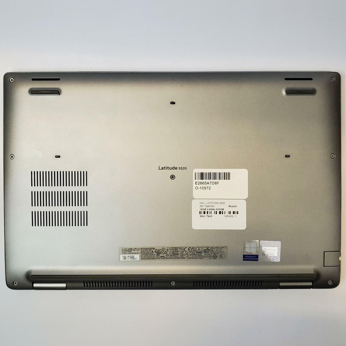 DELL LATITUDE 5520 Win 11 Home I7-1165G7 16GB RAM 512GB NVME | Grade C | 7643