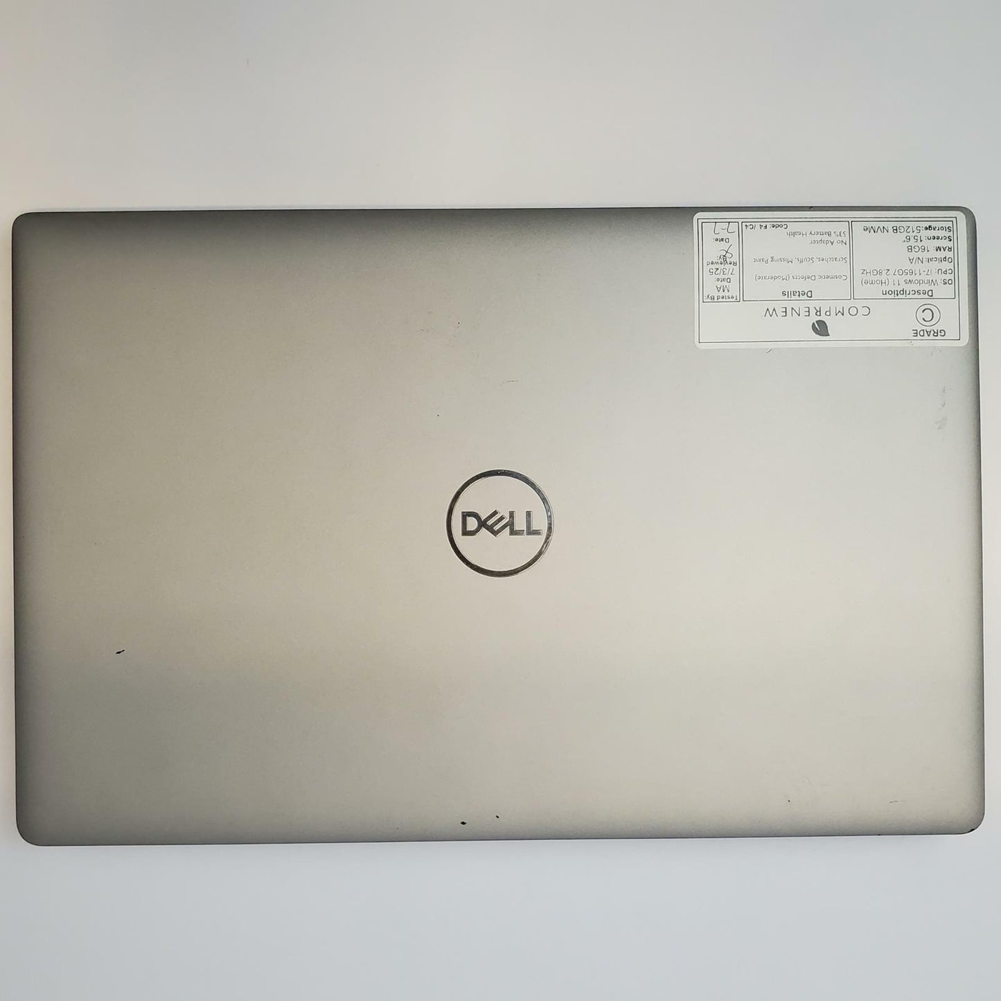 DELL LATITUDE 5520 Win 11 Home I7-1165G7 16GB RAM 512GB NVME | Grade C | 7643