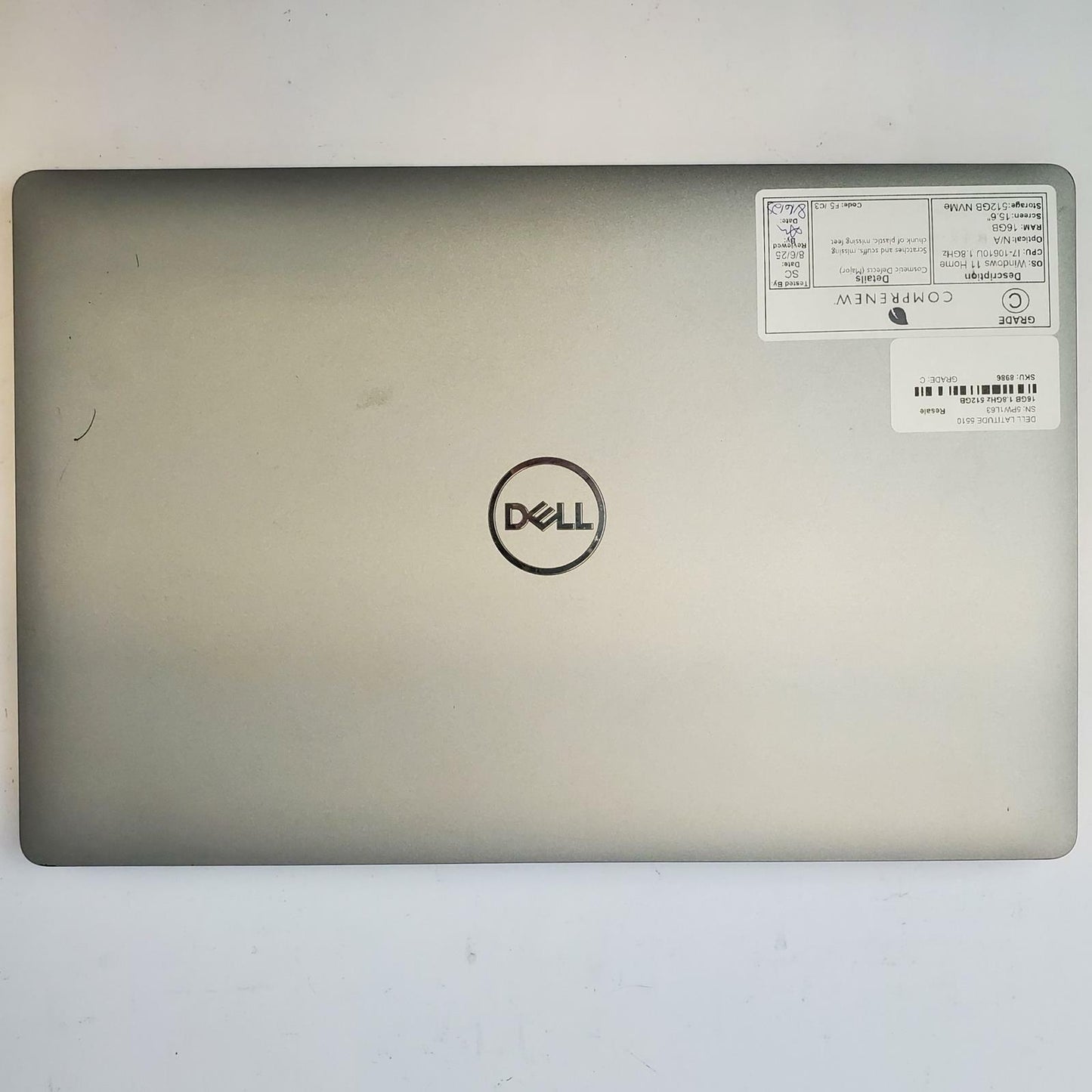 DELL LATITUDE 5510 Win 11 Home i7-10610U 16GB RAM 512GB NVME | Grade C