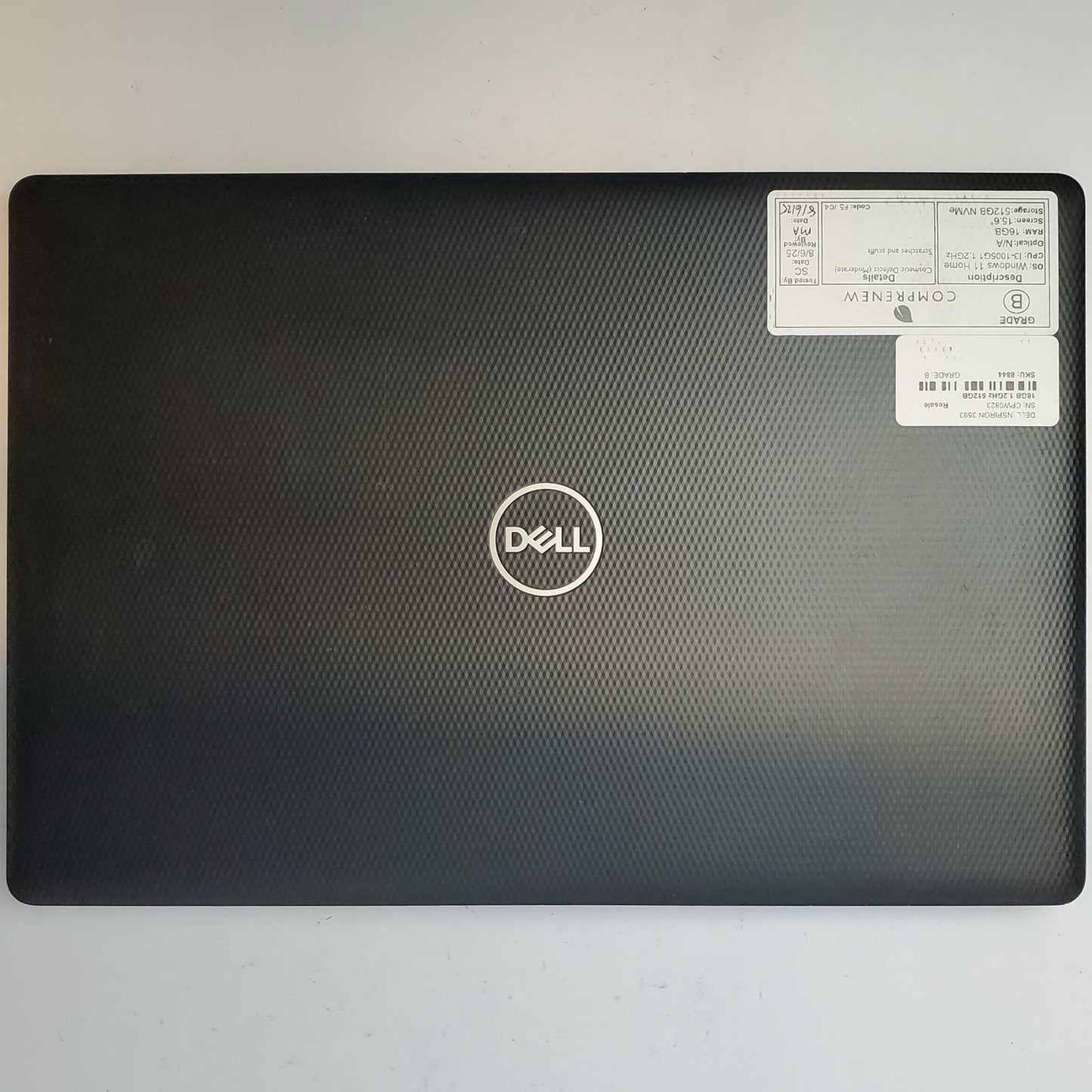 DELL INSPIRON 3593 Win 11 Home I3-1005G1 16GB RAM 512GB NVME | Grade B